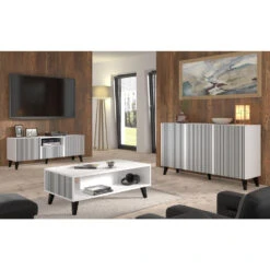 TV Meubel Ravenna P Painted MDF 56x150x42 Wit -VIDAL Salle De Bain Winkel 1000088519 0103