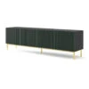 TV Meubel Ravenna F Painted MDF 58x200x42 Groen/Goud