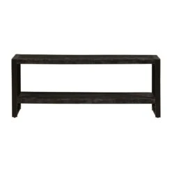 TV Meubel Montana Black 150cm - Mangohout - Zwart - Rechthoekig -VIDAL Salle De Bain Winkel 1000088673 0103