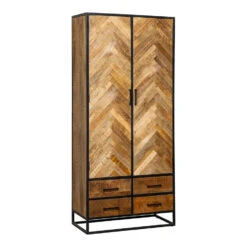 Kast New Haven 90cm - Mangohout - Bruin - Rechthoekig -VIDAL Salle De Bain Winkel 1000088681 0103