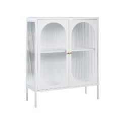 Beliani Sideboard SARRE - Wit Staal