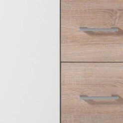 Emob Dressoir Flotar 4 Deuren 3 Lades - Wit/eik -VIDAL Salle De Bain Winkel 1000092227 0102