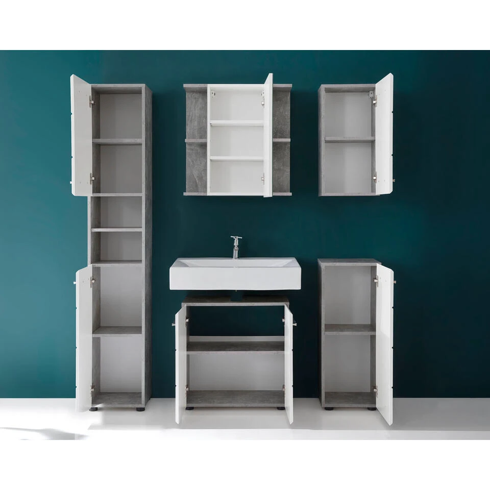 Hioshop Badkamer Nano - Wit 2 Hioshop Badkamer Nano - Wit - Afbeelding 2