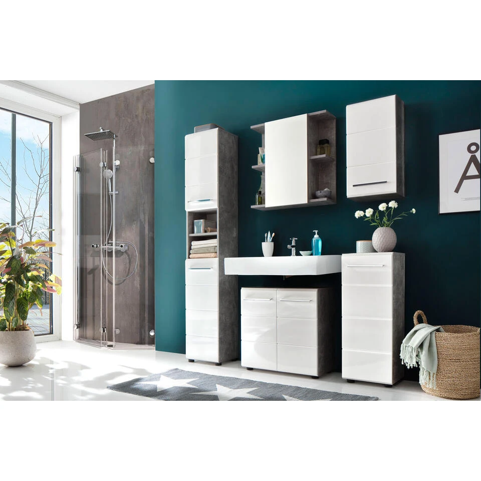 Hioshop Badkamer Nano - Wit 4 Hioshop Badkamer Nano - Wit - Afbeelding 4