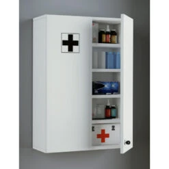 Hioshop Badkamerkast Medasa XL - Wit -VIDAL Salle De Bain Winkel 1000092893 0111