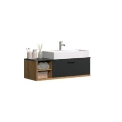 Hioshop Wastafel Synnax - Eik Decor. -VIDAL Salle De Bain Winkel 1000093953 0110