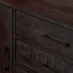 Furndea Morada Dressoir Industrieel Zwart - 45x165x85 Cm -VIDAL Salle De Bain Winkel 1000094109 0102