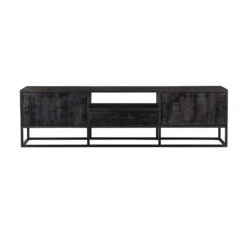 Furndea Morada Tv Meubel Industrieel Zwart - 45x180x50 Cm