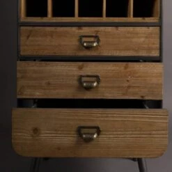 Dutchbone Vino Wijnkast - 38x56x200 Cm -VIDAL Salle De Bain Winkel 1000094141 0102