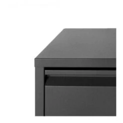 Pippen Industrieel Schoenenkast 2 Vakken Zwart Metaal - 22,5x75x77,5 Cm -VIDAL Salle De Bain Winkel 1000094165 0102