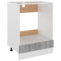 VidaXL Ovenkast 60x46x81,5 Cm Bewerkt Hout Grijs Sonoma Eikenkleurig