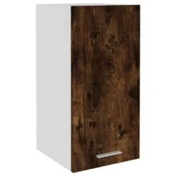 VidaXL Hangkast 29,5x31x60 Cm Bewerkt Hout Gerookt Eikenkleurig