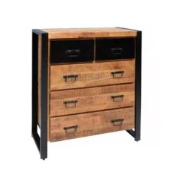 Kast Palermo 85cm - Mangohout - Bruin - Rechthoekig