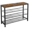 ACAZA Schoenenrek In Industriële Stijl - Rustiek Bruin En Zwart