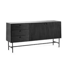 Thurn Dressoir 160cm - Hout - Zwart -VIDAL Salle De Bain Winkel 1000096003 0102