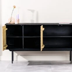 Kaplan Dressoir 160cm - Hout - Bruin -VIDAL Salle De Bain Winkel 1000096008 0103