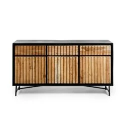 Lake Dressoir 160cm - Hout - Bruin