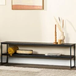 Bern Tv-meubel 150cm - Hout - Zwart -VIDAL Salle De Bain Winkel 1000096019 0103