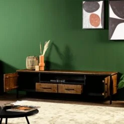 Boca Tv-meubel 180cm - Hout - Bruin -VIDAL Salle De Bain Winkel 1000096024 0103