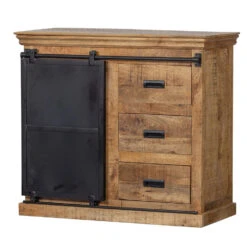 Dressoir Newark 100cm - Mangohout - Bruin - Rechthoekig -VIDAL Salle De Bain Winkel 1000096828 0103