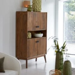 Espita Kast 104x40x158cm - Hout - Bruin -VIDAL Salle De Bain Winkel 1000096950 0104