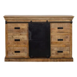 Dressoir Newark 160cm - Mangohout - Bruin - Rechthoekig -VIDAL Salle De Bain Winkel 1000097183 0102