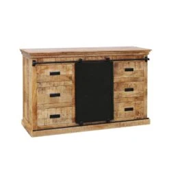 Dressoir Newark 160cm - Mangohout - Bruin - Rechthoekig -VIDAL Salle De Bain Winkel 1000097183 0103