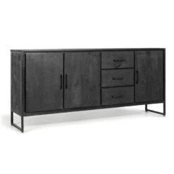 Liam Dressoir Zwart 180cm
