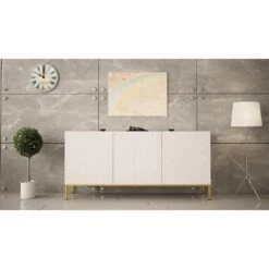 Dressoir Hexa 76x160x37 Wit -VIDAL Salle De Bain Winkel 1000098194 0102