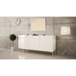 Dressoir Hexa 76x160x37 Wit -VIDAL Salle De Bain Winkel 1000098194 0103