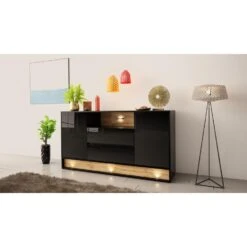 Dressoir Vision 85x160x40 Zwart -VIDAL Salle De Bain Winkel 1000098199 0103