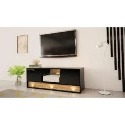 TV Meubel Vision 50x140x40 Zwart -VIDAL Salle De Bain Winkel 1000098205 0103