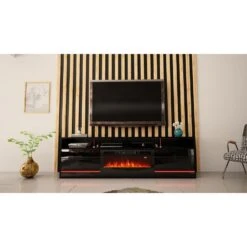 TV Meubel Disparo 61x200x34 Zwart -VIDAL Salle De Bain Winkel 1000098209 0102