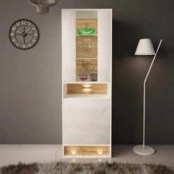 Vitrinekast Vision 180x60x40 Wit -VIDAL Salle De Bain Winkel 1000098225 0102