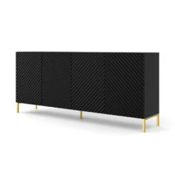 Dressoir SURF 87x200x42 Zwart