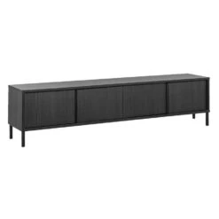 Tv-dressoir Julia - Zwart - 51x207x40 Cm -VIDAL Salle De Bain Winkel 10601218 0300