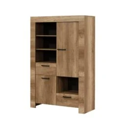 Kast Lidia - Eikenkleur - 162x102x43 Cm -VIDAL Salle De Bain Winkel 10604060 0301