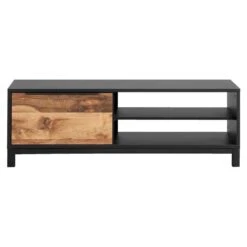 TV- Dressoir Luc - Antraciet/eikenkleur - 44x128x48 Cm