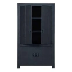 WOOOD Dichte Kast Benson - Matzwart - 200x115x37 Cm 6 WOOOD Dichte Kast Benson - Matzwart - 200x115x37 Cm -VIDAL Salle De Bain Winkel 10608510 0331