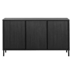 Dressoir Julia - Zwart - 86x156x40 Cm