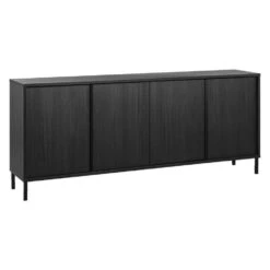 Dressoir Julia - Zwart - 86x207x40 Cm -VIDAL Salle De Bain Winkel 10801221 0300