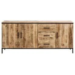 Dressoir Trevor - Bruin - 80x185x40 Cm