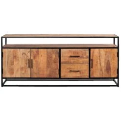 Dressoir Logan - Mangohout - 80x180x40 Cm