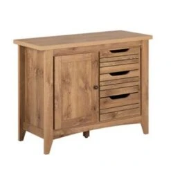 Beliani Sideboard AGORA - Lichte Houtkleur Mdf, Vezelplaat