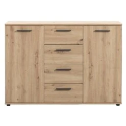 Kast Praag - Eikenkleur - 85x120x35 Cm