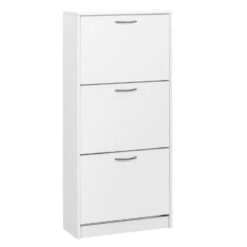 Schoenenkast Mainz - Wit - 123,5x58x25 Cm -VIDAL Salle De Bain Winkel 11901475 0300