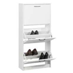 Schoenenkast Mainz - Wit - 123,5x58x25 Cm -VIDAL Salle De Bain Winkel 11901475 0330