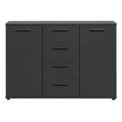 Kast Praag - Antraciet - 85x120x35 Cm