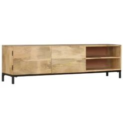 VidaXL Tv-meubel 145x30x41 Cm Massief Mangohout