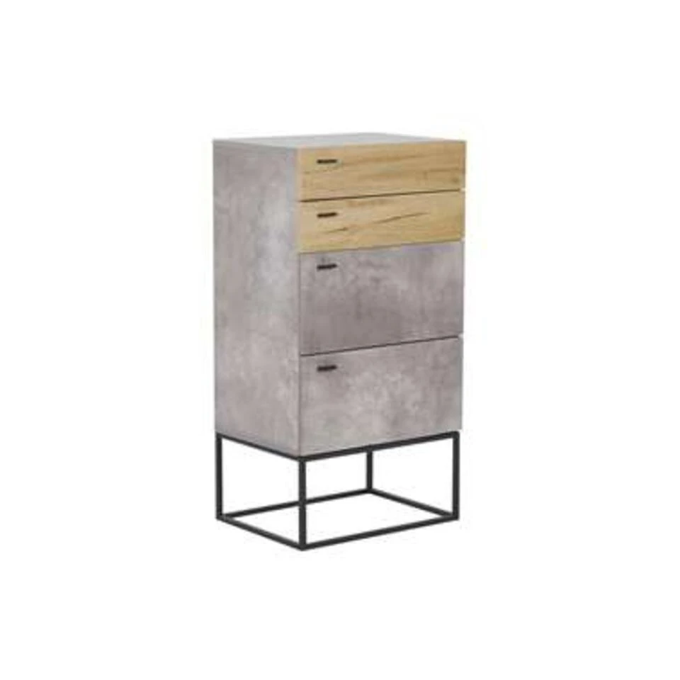 Beliani Commode ACRA - Grijs Vezelplaat 1 Beliani Commode ACRA - Grijs Vezelplaat